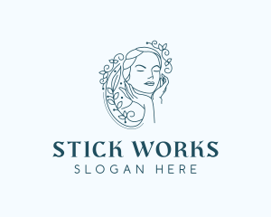 Elegant Female Floral logo design