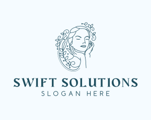 Elegant Female Floral logo design