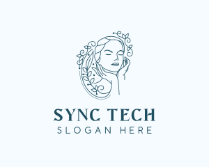 Elegant Female Floral logo design