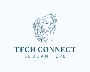 Elegant Female Floral logo design