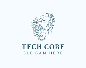 Elegant Female Floral logo design