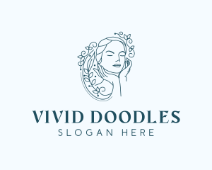 Elegant Female Floral logo design