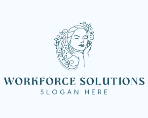 Elegant Female Floral logo design