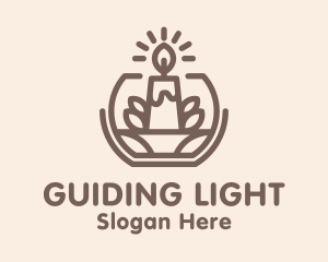 Religious Candle Light logo design