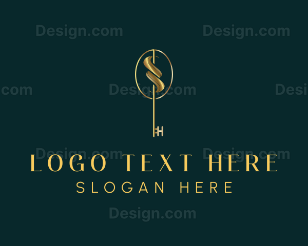 Luxury Key Letter S Logo