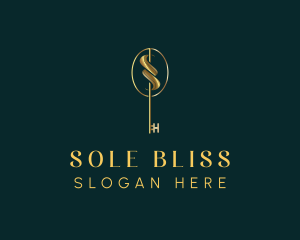 Luxury Key Letter S logo design