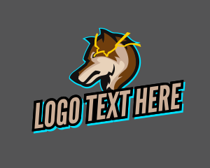 Lightning Gamer Wolf logo