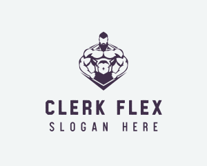 Muscular Body Fitness logo design