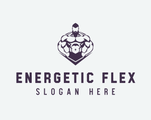 Muscular Body Fitness logo design