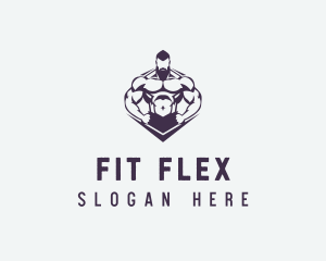 Muscular Body Fitness logo design