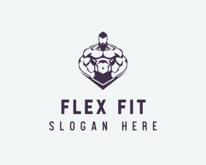 Muscular Body Fitness logo design