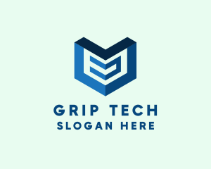 Digital Tech Arrow logo design