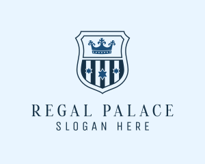 Regal Crown Shield logo design