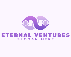 Gradient Infinity Loop logo design