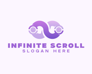 Gradient Infinity Loop logo design