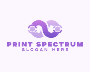 Gradient Infinity Loop logo design