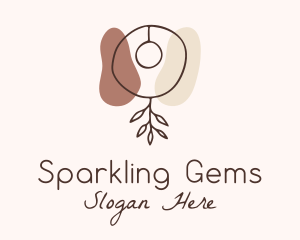 Leaf Earring Jewelry logo design