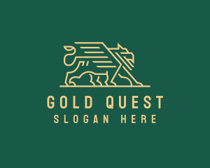 Gold Deluxe Griffin  logo design