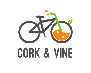 Bicycle Juice Drink logo design