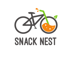 Bicycle Juice Drink logo design