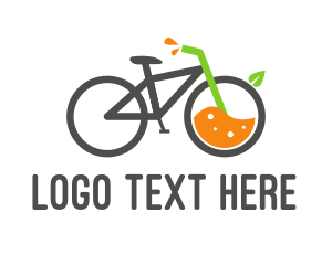 Juice - Bicycle Juice Drink logo design