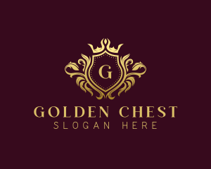 Premium Crown Shield logo design