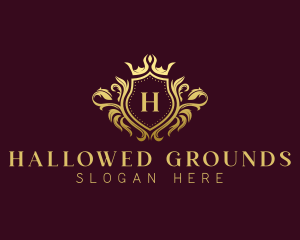 Premium Crown Shield logo design