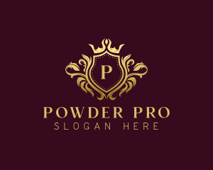 Premium Crown Shield logo design