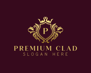 Premium Crown Shield logo design