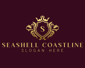 Premium Crown Shield logo design