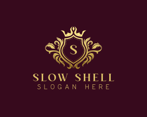 Premium Crown Shield logo design