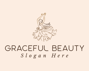 Elegant Dancing Woman logo