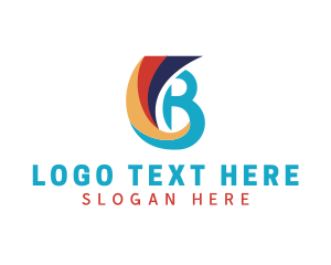 Print - Printing Ink Letter B logo design