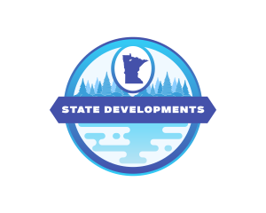 Minnesota State Map  logo