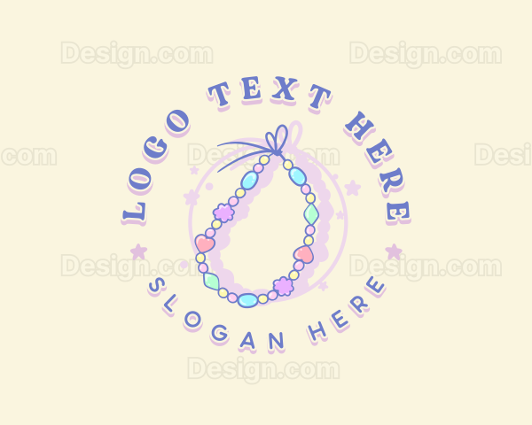 Bead Bracelet Jewelry Logo