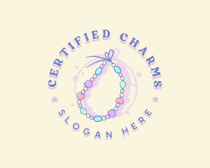 Bead Bracelet Jewelry logo design