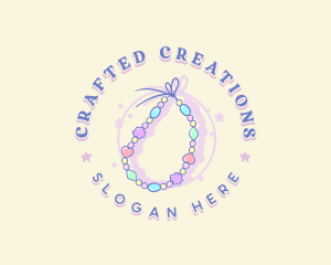 Bead Bracelet Jewelry logo design