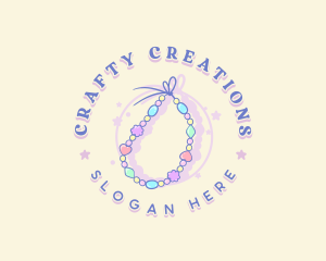 Bead Bracelet Jewelry logo design