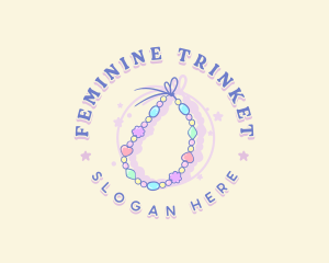 Bead Bracelet Jewelry logo design