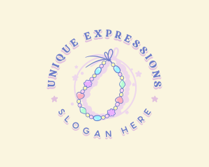 Bead Bracelet Jewelry logo design