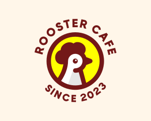 Chicken Rooster Badge logo