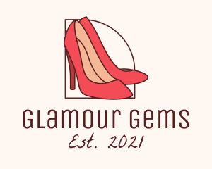 Woman High Heels logo design