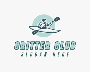 Kayak Paddle League logo design