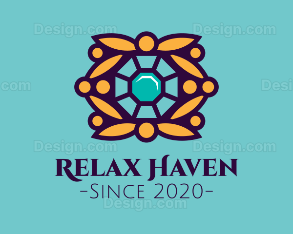 Ornamental Crystal Decoration Logo