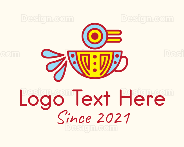 Aztec Bird Coffee Cup Logo