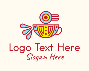 Aztec Bird Coffee Cup  Logo