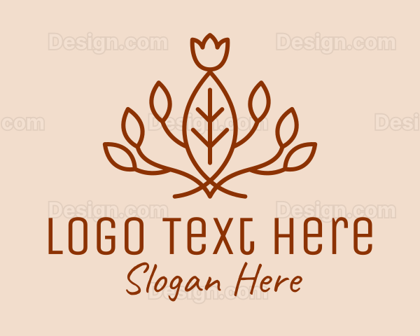 Brown Leaf Herb Garden Logo