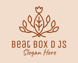 Brown Leaf Herb Garden Logo