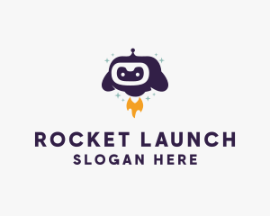 Education Robot Rocket logo design