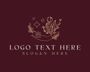 Botanical Floral Hand logo